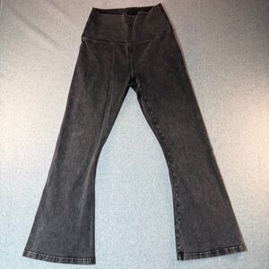 aerie offline Flare High-Rise leggings yoga pants denim like dark wash women’s M